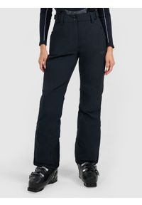 4f - 4F Spodnie narciarskie membrana 5000 damskie - czarne S. Stan: podwyższony. Kolor: czarny. Materiał: poliester, materiał. Wzór: gładki. Sezon: zima. Sport: narciarstwo #2