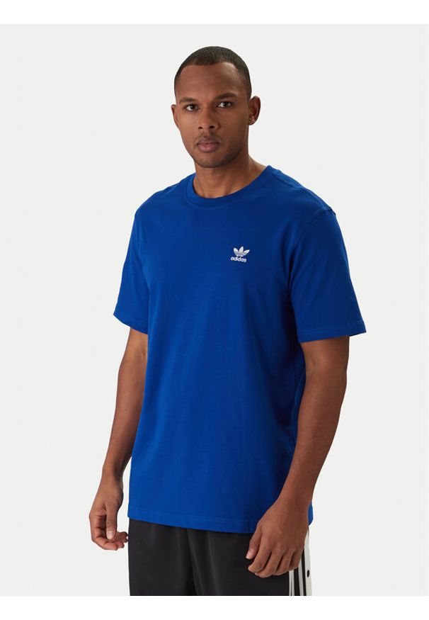 Adidas - adidas T-Shirt Trefoil Essentials KD1316 Niebieski Regular Fit. Kolor: niebieski. Materiał: bawełna
