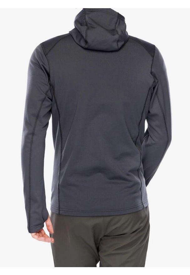 Bluza z kapturem męska Rab Superflux Hoody. Typ kołnierza: kaptur. Kolor: szary