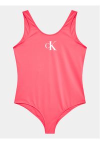 Calvin Klein Swimwear Strój kąpielowy KY0KY00033 Różowy. Kolor: różowy. Materiał: syntetyk