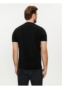 Karl Lagerfeld - KARL LAGERFELD T-Shirt 755080 542221 Czarny Regular Fit. Typ kołnierza: dekolt w karo. Kolor: czarny. Materiał: bawełna #4