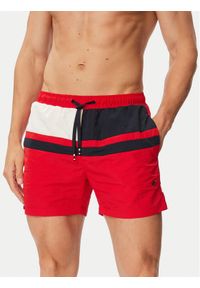 Beverly Hills Polo Club Szorty kąpielowe P-SS26M-SUNNY-0065 Czerwony Regular Fit. Kolor: czerwony. Materiał: syntetyk #1