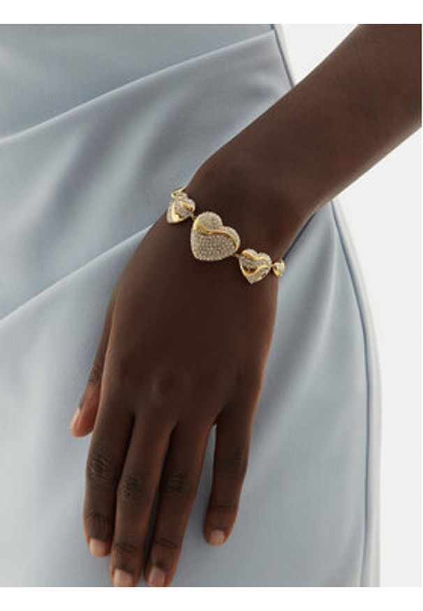 Guess Bransoletka JUBB04 488JW Złoty. Materiał: metalowe. Kolor: złoty