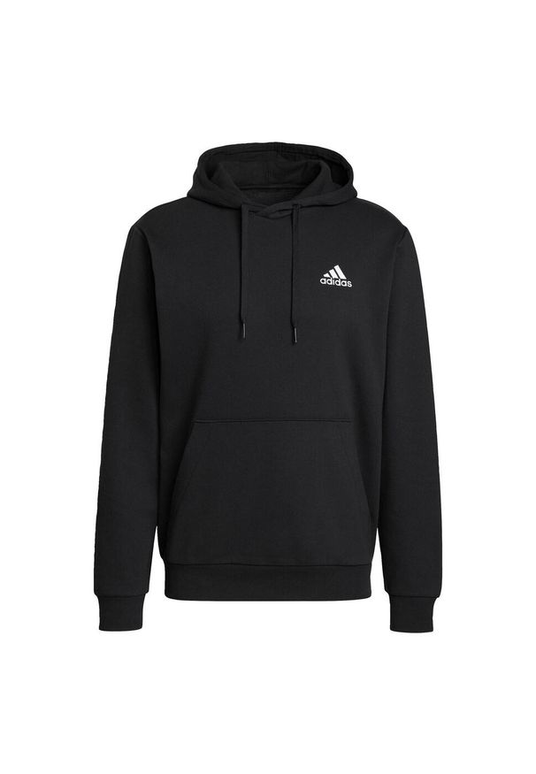 Adidas - Essentials Fleece Hoodie. Typ kołnierza: kaptur. Kolor: biały, wielokolorowy, czarny