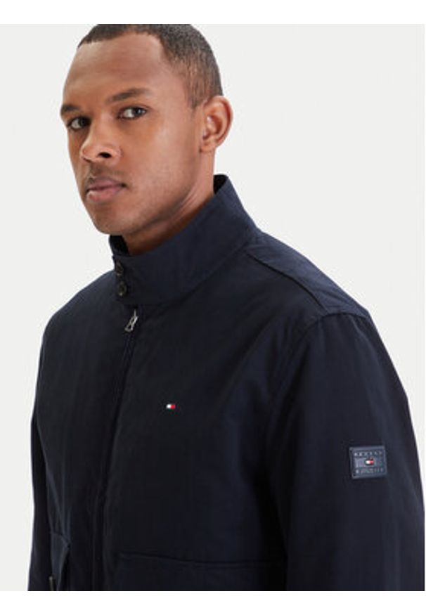 TOMMY HILFIGER - Tommy Hilfiger Kurtka przejściowa Harrington MW0MW42507 Niebieski Regular Fit. Kolor: niebieski. Materiał: bawełna