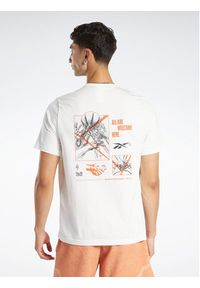Reebok T-Shirt Reebok Basketball Court Top T-Shirt HN5804 Biały Relaxed Fit. Kolor: biały. Materiał: bawełna #2