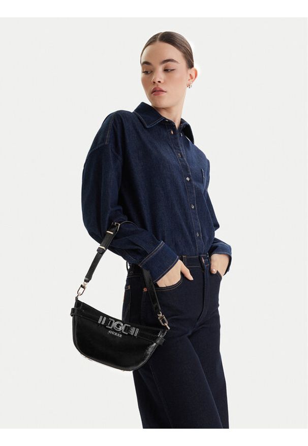 Guess Torebka Cirene HWTG96 68180 Czarny. Kolor: czarny. Materiał: skórzane