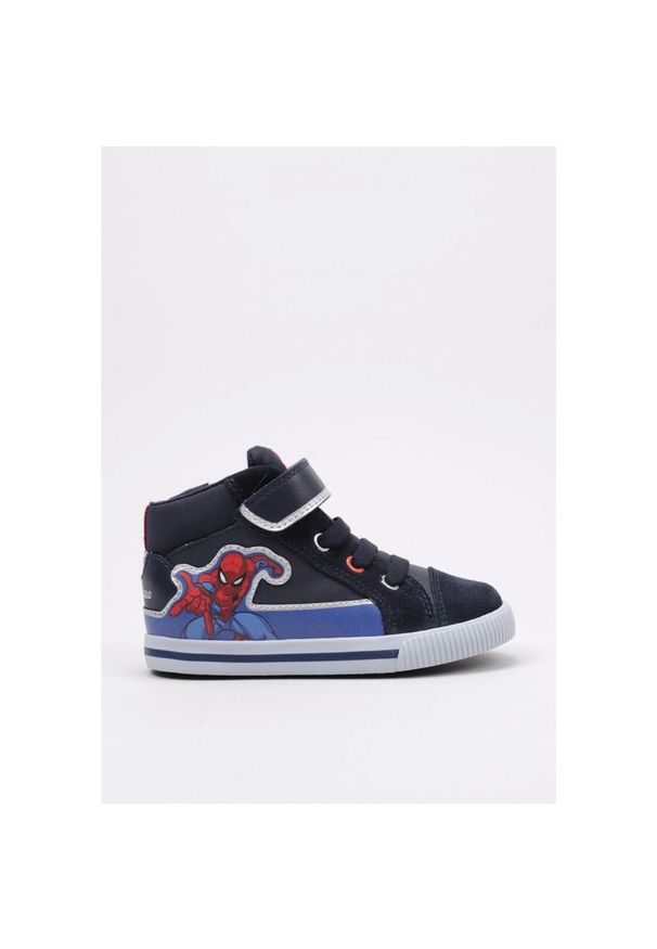 Geox - Buty GEOX B KILWI BOY Niebieski. Kolor: niebieski. Materiał: tkanina, skóra. Sport: turystyka piesza