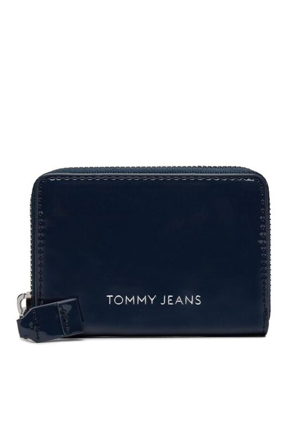 Tommy Jeans Mały Portfel Damski Tjw Ess Must Small Za Patent AW0AW16142 Granatowy. Kolor: niebieski. Materiał: skóra