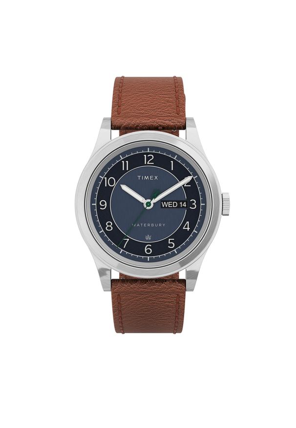 Zegarek Timex Waterbury Traditional TW2U90400 Brown/Silver. Kolor: brązowy