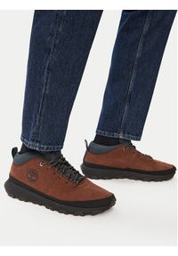 Timberland Sneakersy Winsor Trail Mid Lace TB0A41X7W071 Brązowy. Kolor: brązowy. Materiał: nubuk, skóra #5