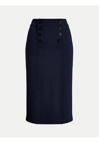 Lauren Ralph Lauren - LAUREN RALPH LAUREN Spódnica ołówkowa 200957618001 Granatowy Regular Fit. Kolor: niebieski. Materiał: wiskoza #2