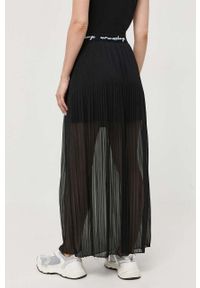 Armani Exchange spódnica kolor czarny maxi prosta. Kolor: czarny #3