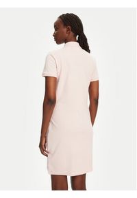 Lacoste Sukienka codzienna EF5473 Różowy Slim Fit. Okazja: na co dzień. Kolor: różowy. Materiał: bawełna. Typ sukienki: proste. Styl: casual