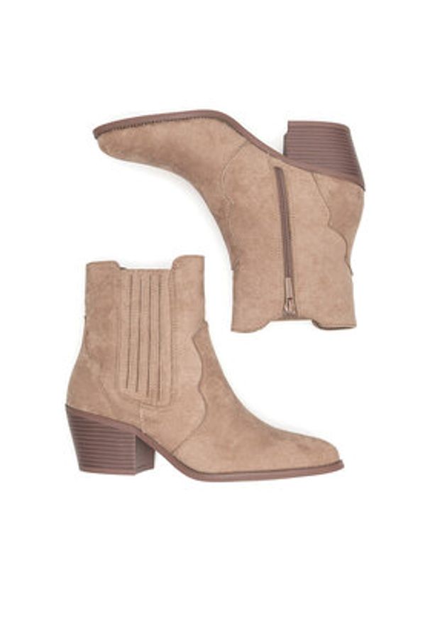 Jenny Fairy Botki WS22390-01 Beżowy. Kolor: beżowy. Materiał: materiał