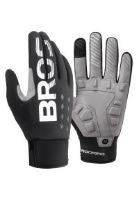 ROCKBROS - Rękawiczki rowerowe długie dla dorosłych Rockbros S209BK. Kolor: szary, czarny, wielokolorowy. Sport: kolarstwo #1