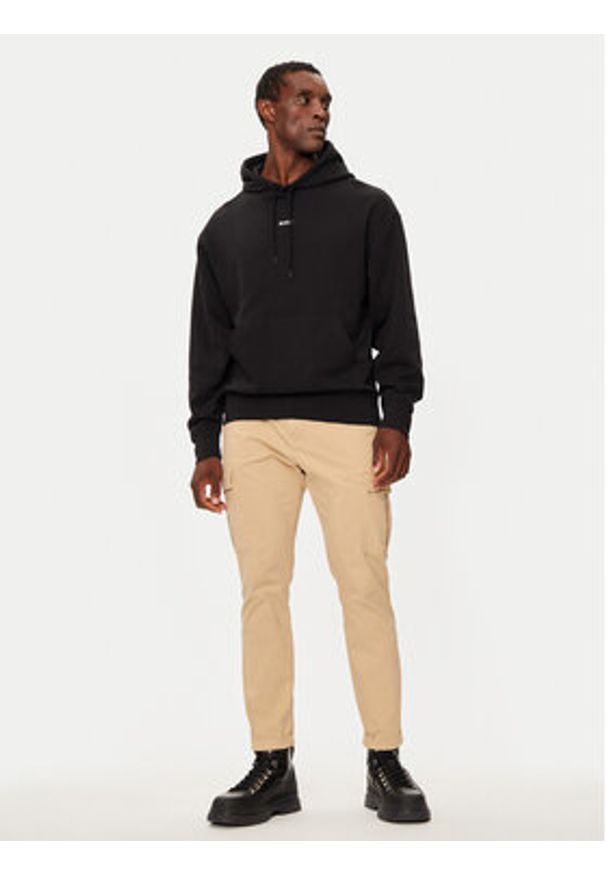 BOSS - Boss Bluza WeSmallhood 50514530 Czarny Regular Fit. Kolor: czarny. Materiał: bawełna