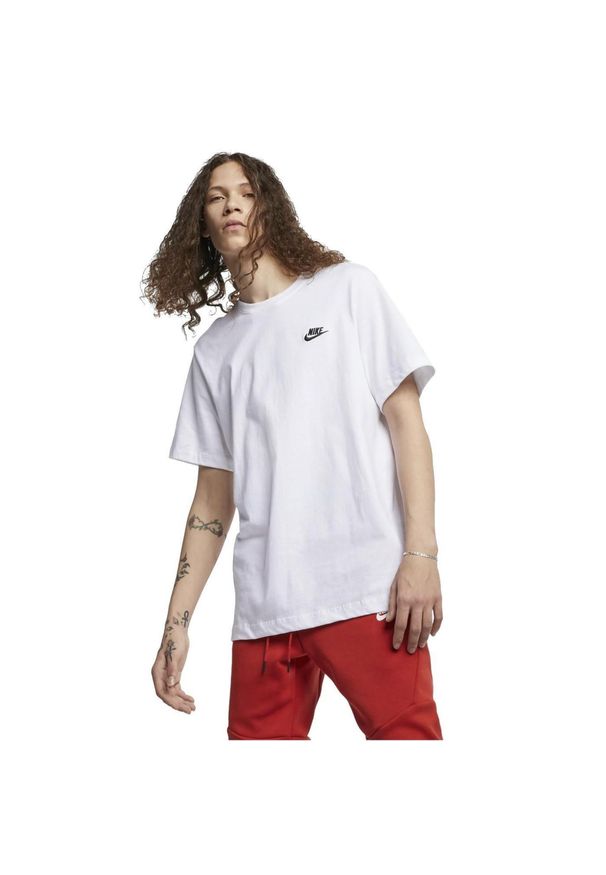 Koszulka męska Nike Sportswear Club. Kolor: biały. Sport: fitness