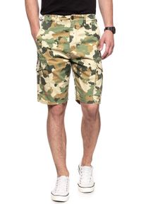 Lee - SPODENKI LEE FATIGUE SHORTS CAMOUFLAGE L73BCW03. Materiał: materiał. Wzór: aplikacja, moro