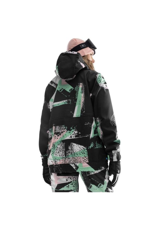 SIROKO - Kurtka snowboardowa damska W1-W Crest. Kolor: wielokolorowy. Materiał: materiał, softshell. Sport: snowboard