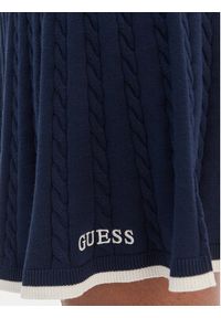 Guess Spódnica mini V6RD07 Z4652 Granatowy Regular Fit. Kolor: niebieski. Materiał: syntetyk #4