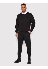 Calvin Klein Bluza K10K109926 Czarny Relaxed Fit. Kolor: czarny. Materiał: bawełna