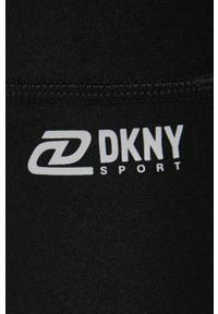 DKNY - Dkny szorty DP2S4913 damskie kolor czarny gładkie high waist. Stan: podwyższony. Kolor: czarny. Materiał: dzianina. Wzór: gładki #3