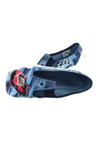 Befado obuwie dziecięce 290Y208 niebieskie wielokolorowe. Kolor: wielokolorowy, niebieski. Materiał: tkanina, bawełna