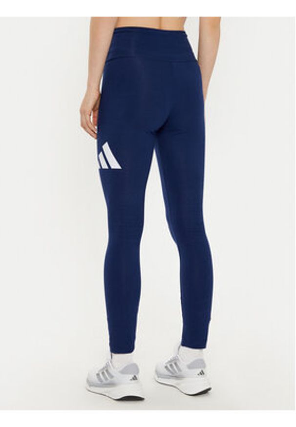 Adidas - adidas Legginsy Essentials Big Logo JH1184 Granatowy Slim Fit. Kolor: niebieski. Materiał: bawełna