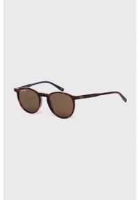 Lacoste - Okulary przeciwsłoneczne. Kształt: okrągłe. Kolor: brązowy #1