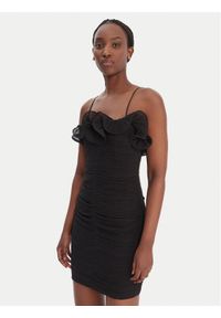 Guess Sukienka koktajlowa W6RK80 WI342 Czarny Classic Fit. Kolor: czarny. Materiał: syntetyk. Styl: wizytowy #1
