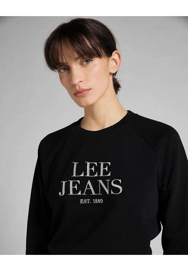 Lee - LEE CREW NECK SWS DAMSKA BLUZA BLACK L53ATX01 112140222