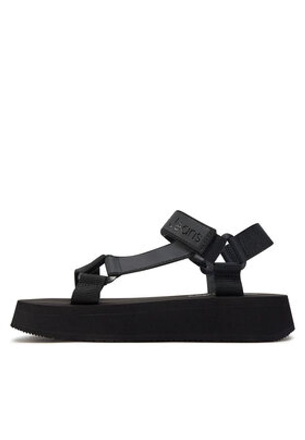 Calvin Klein Jeans Sandały Sandal Velcro Webbing Dc YW0YW01353 Czarny. Kolor: czarny. Materiał: materiał