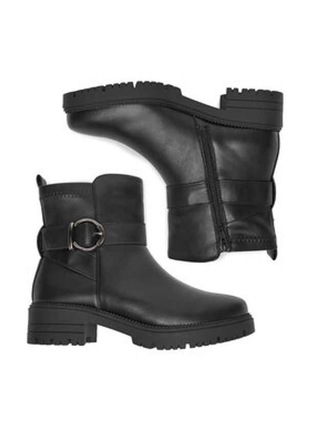 Clara Barson Botki CEO-JD241218-12 Czarny. Kolor: czarny. Materiał: materiał