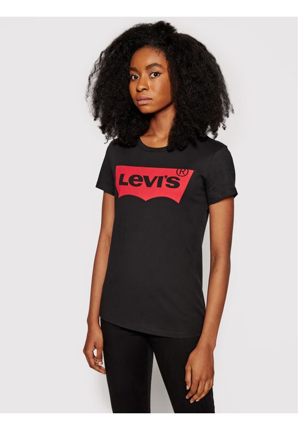 Levi's® T-Shirt The Perfect Graphic Tee 17369-0201 Czarny Regular Fit. Kolor: czarny. Materiał: bawełna