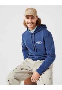 Wrangler - WRANGLER MĘSKA BLUZA GRAPHIC HOODIE NAVY 112350540 W671011976. Typ kołnierza: kaptur #5