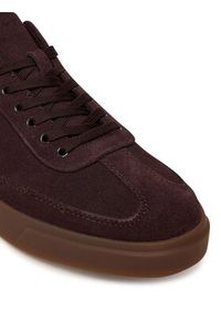 Calvin Klein Sneakersy Low Pro Cups Lace Up Sue Mix Mg HW0HW02683 Bordowy. Kolor: czerwony. Materiał: zamsz, skóra #3