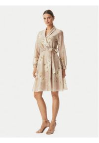 Rinascimento Sukienka koktajlowa CFC0128000003 Beżowy Regular Fit. Kolor: beżowy. Materiał: lyocell. Styl: wizytowy #4