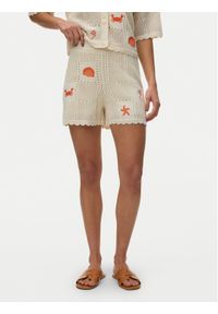 Vero Moda Szorty materiałowe Esmey 10350992 Beżowy jasny Regular Fit. Kolor: beżowy. Materiał: bawełna #1