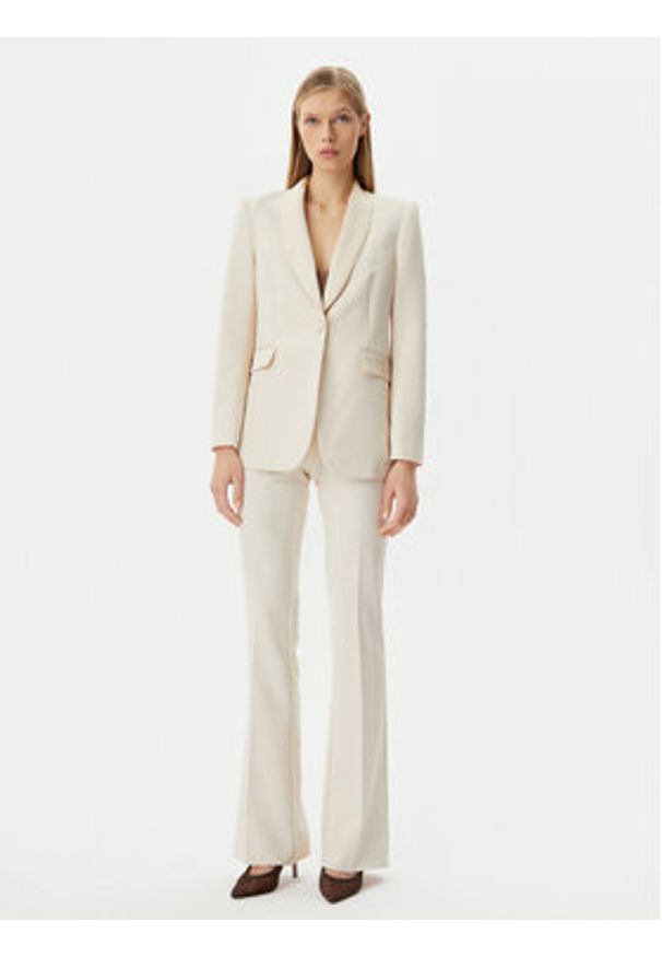 Rinascimento Marynarka CFC0123105003 Beżowy Regular Fit. Kolor: beżowy. Materiał: syntetyk