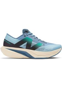 Buty męskie New Balance FuelCell Rebel v4 MFCXCH4 – niebieskie. Okazja: na co dzień. Kolor: niebieski. Materiał: guma, materiał. Szerokość cholewki: normalna. Sport: fitness, bieganie