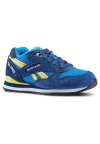 Buty do chodzenia dla dzieci Reebok GL 2620. Zapięcie: sznurówki. Kolor: niebieski, wielokolorowy. Materiał: syntetyk, skóra, materiał. Szerokość cholewki: normalna. Sport: turystyka piesza