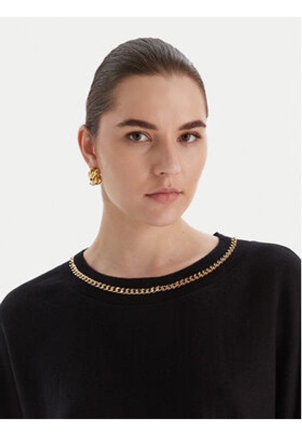 Marciano Guess Sweter 5BGR02 5782Z Czarny Regular Fit. Kolor: czarny. Materiał: syntetyk