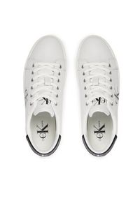 Calvin Klein Jeans Sneakersy Classic Cupsole Laceup Low Lth YM0YM00491 Biały. Kolor: biały. Materiał: skóra #3