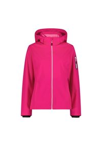 Kurtka damska turystyczna CMP 39A5016. Typ kołnierza: kaptur. Kolor: różowy. Materiał: softshell. Sport: turystyka piesza #1