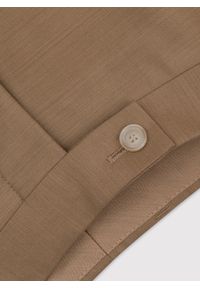 Pako Lorente - PAKO LORENTE – Jasnobrązowe garniturowe spodnie męskie z wełną. Kolor: brązowy. Materiał: wełna. Styl: elegancki #4