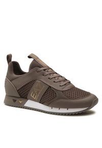 EA7 Emporio Armani Sneakersy X8X027 XK050 S294 Brązowy. Kolor: brązowy. Materiał: materiał