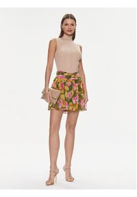 Guess Spódnica mini Bianca W4RD57 WDW52 Różowy Regular Fit. Kolor: różowy. Materiał: syntetyk #5