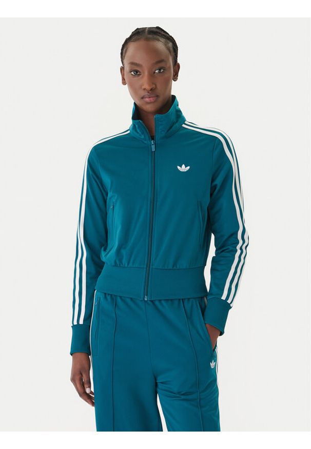 Adidas - adidas Bluza Firebird Classic KQ6530 Zielony Regular Fit. Kolor: zielony. Materiał: syntetyk