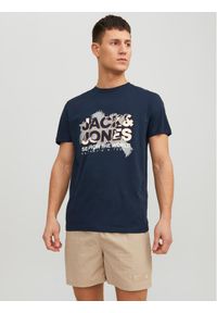 Jack & Jones - Jack&Jones T-Shirt Marina 12233600 Granatowy Standard Fit. Kolor: niebieski. Materiał: bawełna